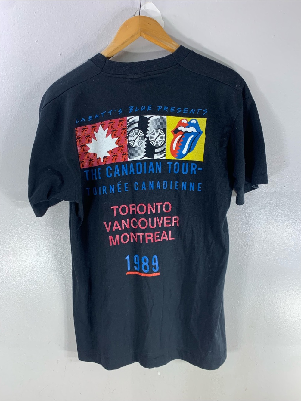 Vintage 1989 Rolling stones Canadian Tour Concert T Shirt - Picture 1 of 6